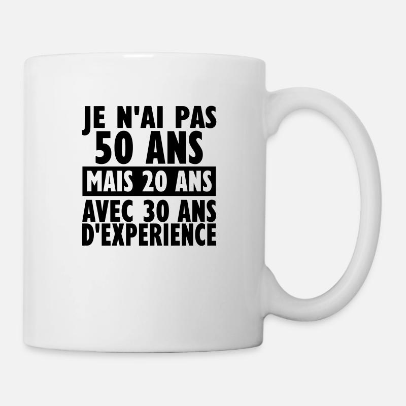 50 ans - Mug blanc - blanc