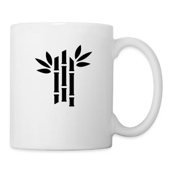 Bambus - Tasse - Weiß - Rechts