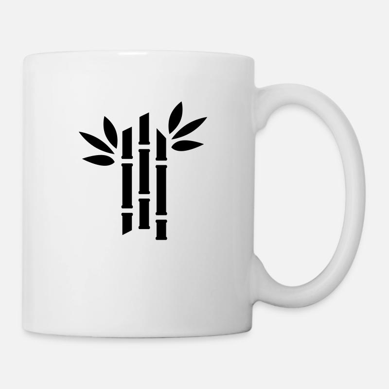 Bambus - Tasse - Weiß