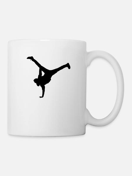 breakdance move - Tasse - Weiß