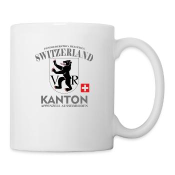 Kanton T-Shirt appenzellr, Schweiz, switzerlang - Tasse - Weiß - Rechts