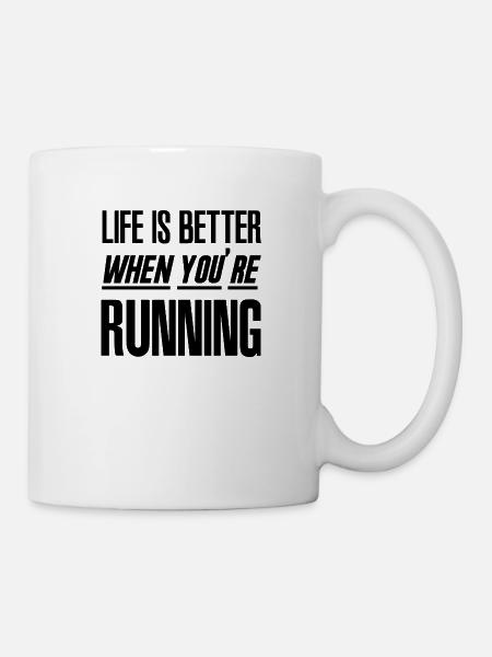 Running - Mug blanc - blanc