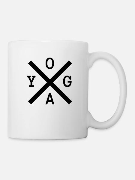 YOGA x - Tasse - Weiß