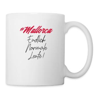 mallorca endlich normale leute - Tasse - Weiß - Rechts