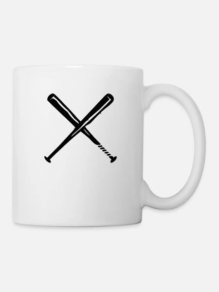 baseballschlaeger - Tasse - Weiß