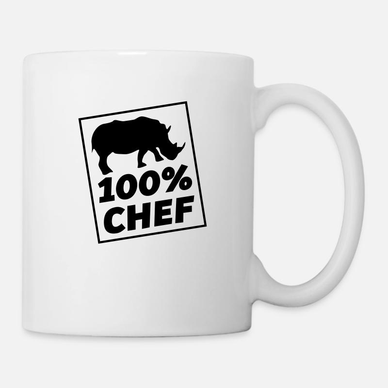 chef nashorn - Tasse - Weiß