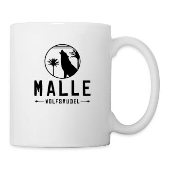 malle wolfsrudel - Tasse - Weiß - Rechts
