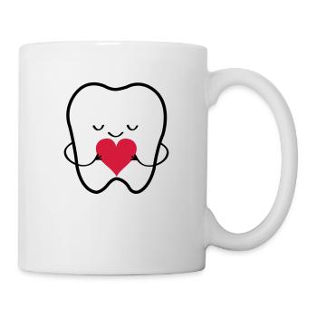 zahn_liebe_01 - Mug blanc - blanc - Droite