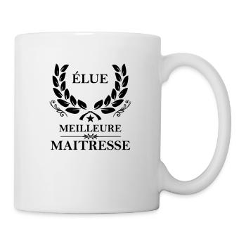 élue meilleure maitresse - Mug - white - Right