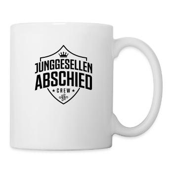 junggesellen abschied wappen - Tasse - Weiß - Rechts