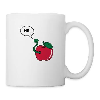wurm_hi_02 - Tasse - Weiß - Rechts