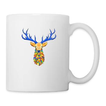 Colorful deer - Mug - white - Right