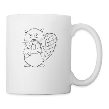 Princesse castor Biber Prinzessin - Mug blanc - blanc - Droite