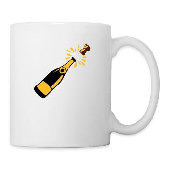 Flaschen-Alkohol-Verschluss springt - Tasse - Weiß - Rechts