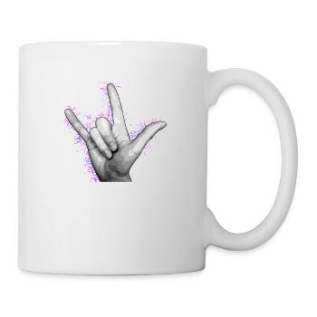 LOVE YOU Violet - Mug - white - Right