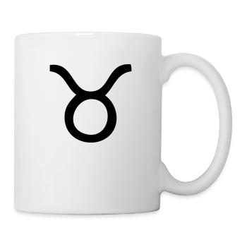 Sternzeichen Stier - Tasse - Weiß - Rechts