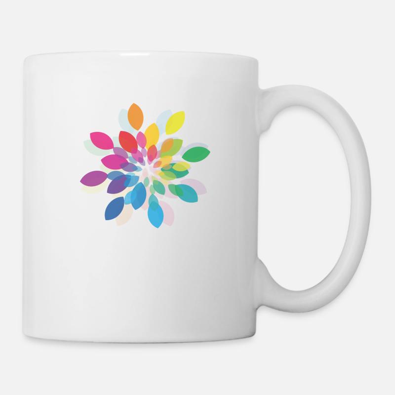 Peace Weltfrieden Flower Power Geschenk 70er Love - Tasse - Weiß