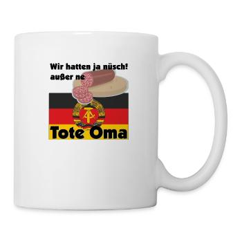 DDR Tote Oma - Tasse - Weiß - Rechts