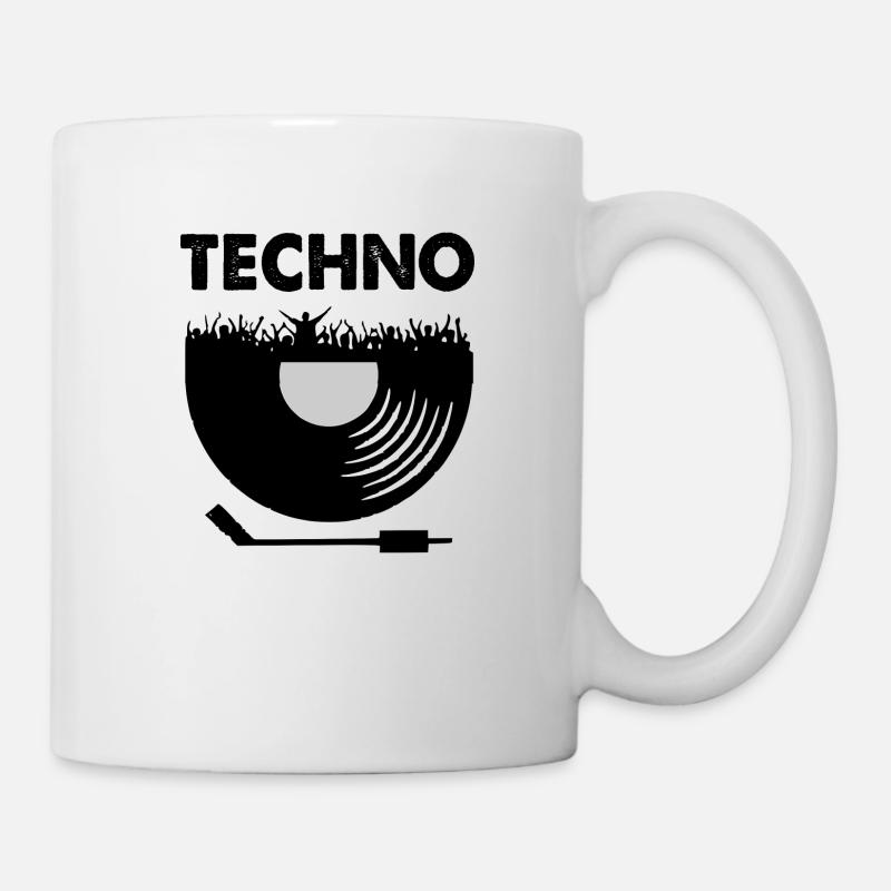 Techno - Tasse - Weiß