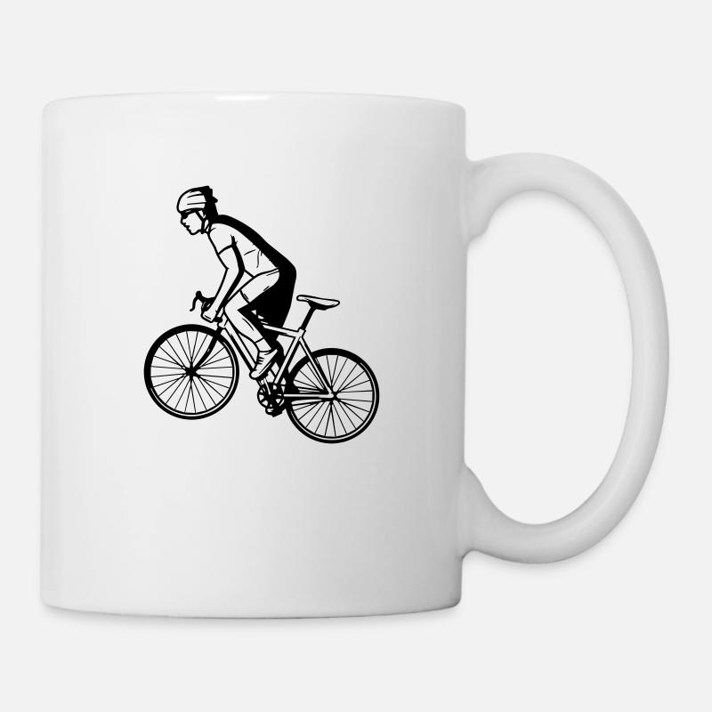 Rennrad Design - Tasse - Weiß