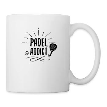 Padel Addict schwarz - Tasse - Weiß - Rechts
