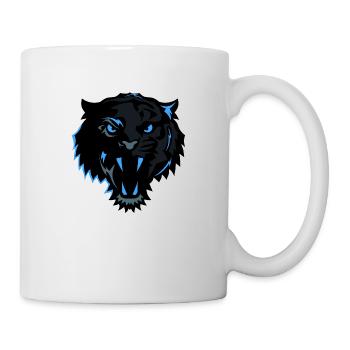 tiger head wild animal design - Mug - white - Right