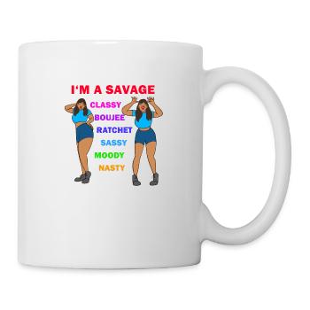 Je suis un sauvage - Mug blanc - blanc - Droite