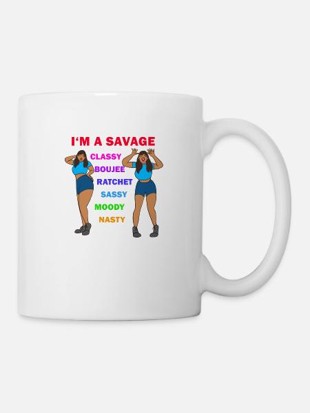 I'm a savage - Tasse - Weiß