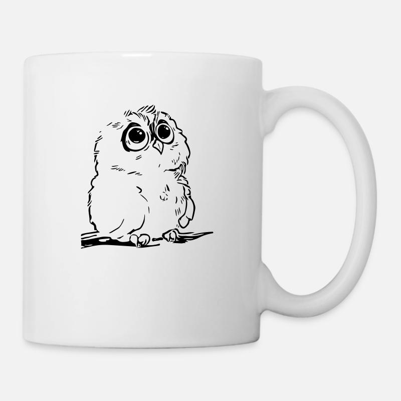 Cute owl - Mug - white
