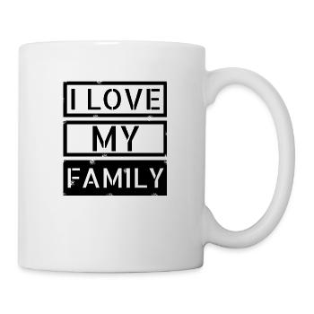 family - I love my family - Tasse - Weiß - Rechts