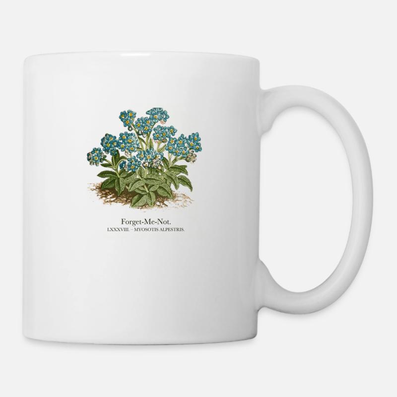Forget Me Not Flower (Forget-me-not-not)Vintage - Mug blanc - blanc