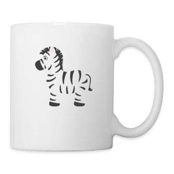 Zebra - Tasse - Weiß - Rechts