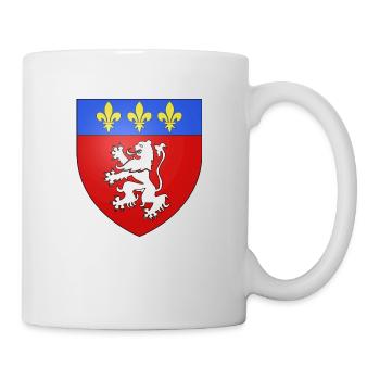 City coat of arms fr Lyon Rhone - Mug - white - Right