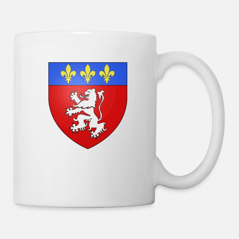 Blason ville fr Lyon Rhone - Mug blanc - blanc