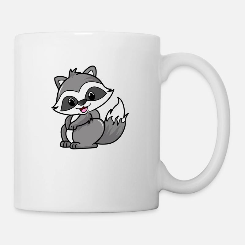 raton laveur - Mug blanc - blanc