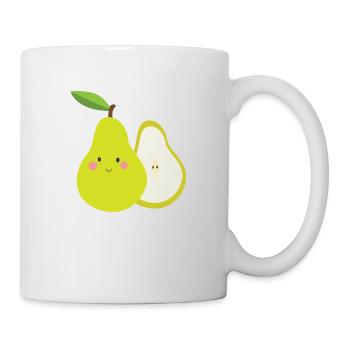 Birne - Tasse - Weiß - Rechts
