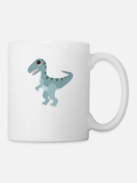 Velociraptor - Tasse - Weiß