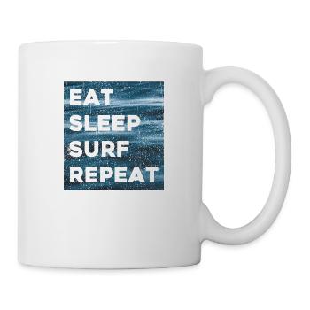 Eat Sleep Surf Repeat - Mug - white - Right