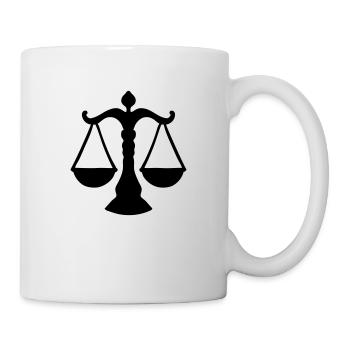 libra / justice sign - Mug - white - Right