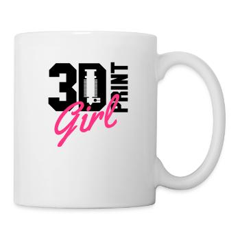 3d print girl - Mug - white - Right