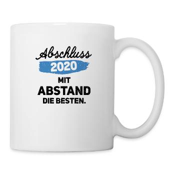 Abschluss 2020 Wir sind mit Abstand die Besten - Tasse - Weiß - Rechts