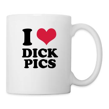 J'aime les photos de Dick - Mug blanc - blanc - Droite