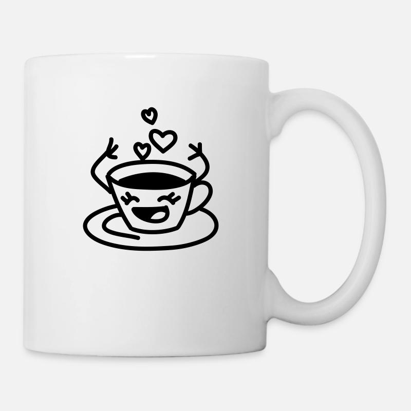 Tasse à café amour - Mug blanc - blanc