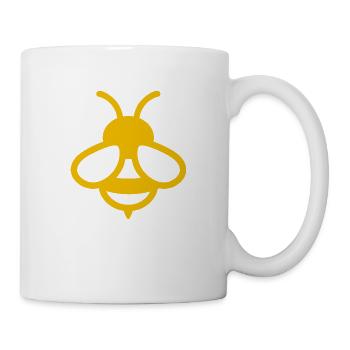 Abeille comique - Mug blanc - blanc - Droite