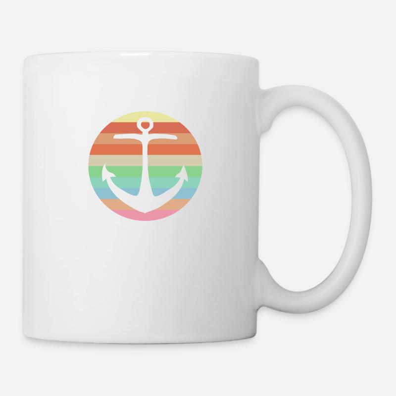 Anchor colorful - Mug - white