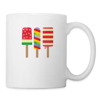 Three delicious ice creams - Mug - white - Right
