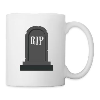 Gravestone RIP Halloween - Mug - white - Right