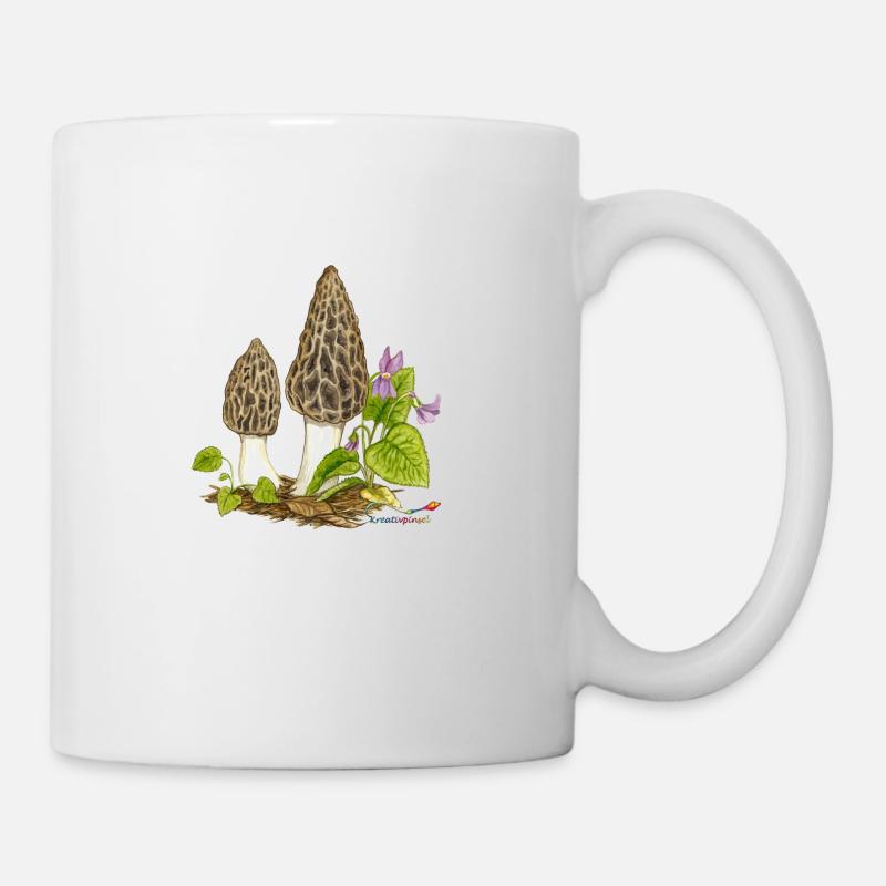 Pointed morel - Mug - white
