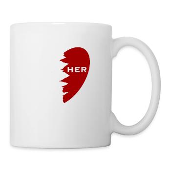 Chemise partenaire Love Her LGBTQ - Mug blanc - blanc - Droite