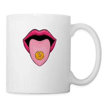 Mund der Weisheit - XTC MDMA Bitcoin - Tasse - Weiß - Rechts